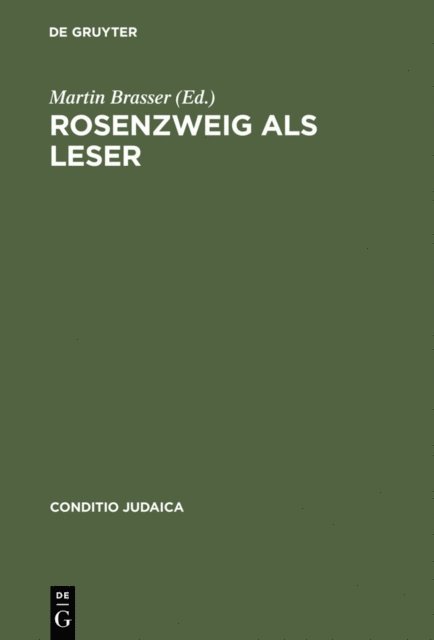 Martin Brasser - Rosenzweig als Leser, E-bok