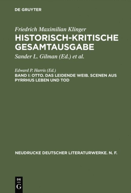Edward P. Harris - Otto. Das leidende Weib. Scenen aus Pyrrhus Leben und Tod, E-bok