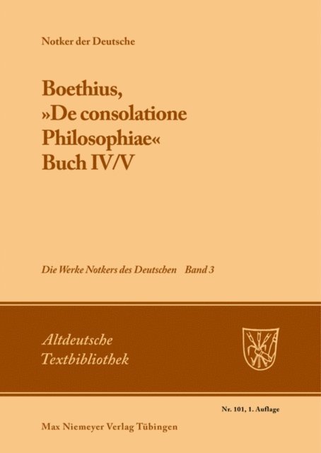 Petrus W. Tax - Boethius, »De consolatione Philosophiae«, E-bok