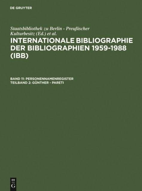 Hartmut Walravens, Kathe Schmiedecke, Ursula Olejniczak - Günther - Pareti, E-bok
