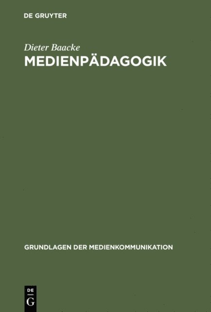 Dieter Baacke - Medienpädagogik, E-bok