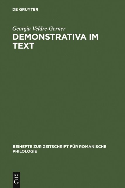 Georgia Veldre-Gerner - Demonstrativa im Text, E-bok