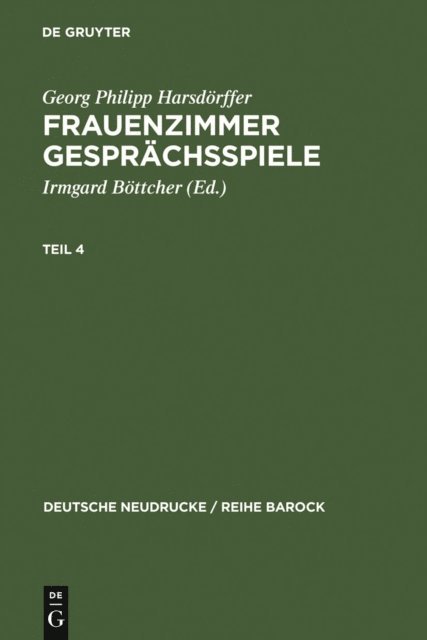 Irmgard Bottcher - Frauenzimmer Gesprächsspiele Teil 4, E-bok