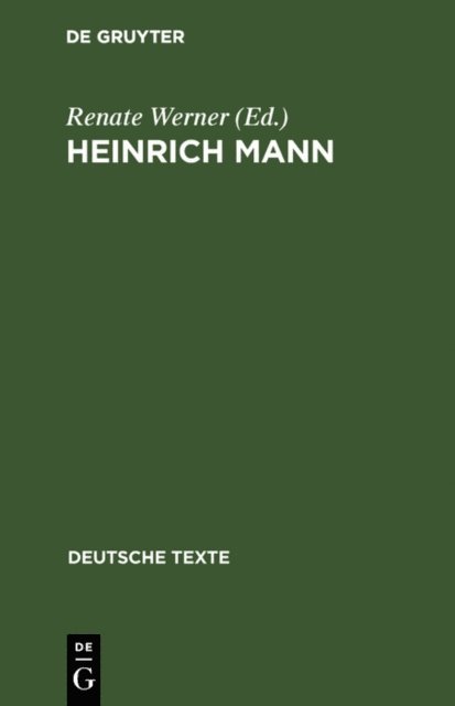 Renate Werner - Heinrich Mann, E-bok