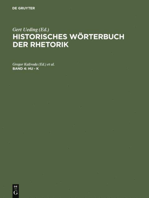 Thomas Zinsmaier, Franz-Huber Robling, Lavinia Keinath, Gregor Kalivoda - Hu - K, E-bok
