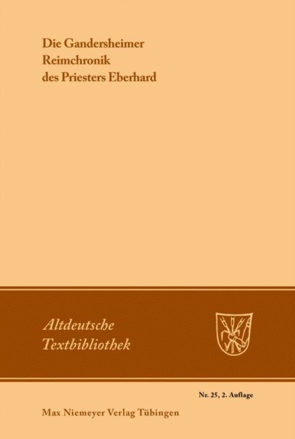 Ludwig Wolff - Die Gandersheimer Reimchronik, E-bok