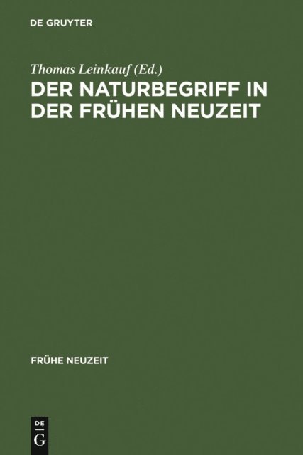 Thomas Leinkauf - Der Naturbegriff in der Frühen Neuzeit, E-bok