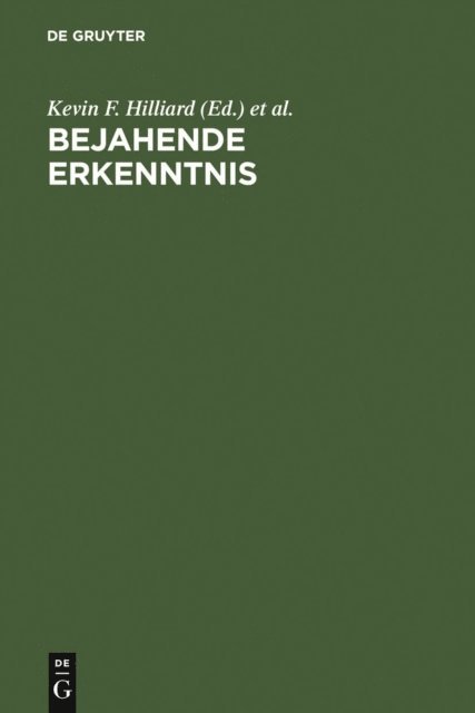 Nigel F. Palmer, Ray Ockenden, Kevin F. Hilliard - Bejahende Erkenntnis, E-bok