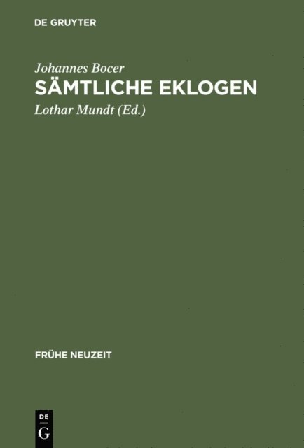 Lothar Mundt - Sämtliche Eklogen, E-bok