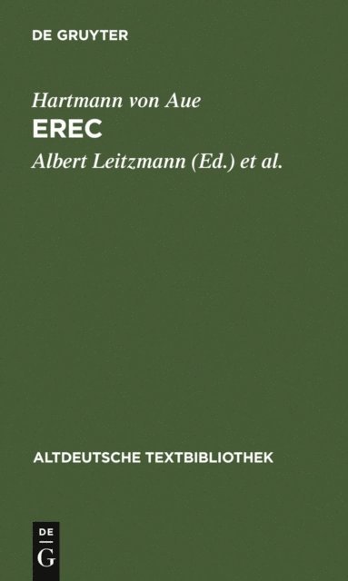 Kurt Gartner, Ludwig Wolff, Albert Leitzmann - Erec, E-bok