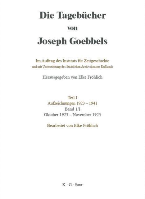 Elke Frohlich - Oktober 1923 - November 1925, E-bok