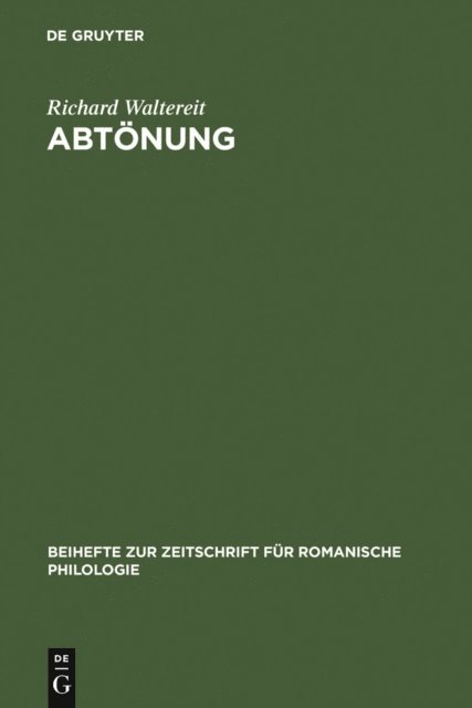 Richard Waltereit - Abtönung, E-bok