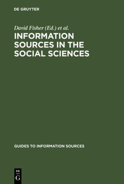 Terry Hanstock, Sandra Price, David Fisher - Information Sources in the Social Sciences, E-bok