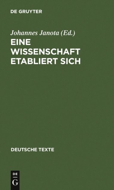 Johannes Janota - Eine Wissenschaft etabliert sich, E-bok