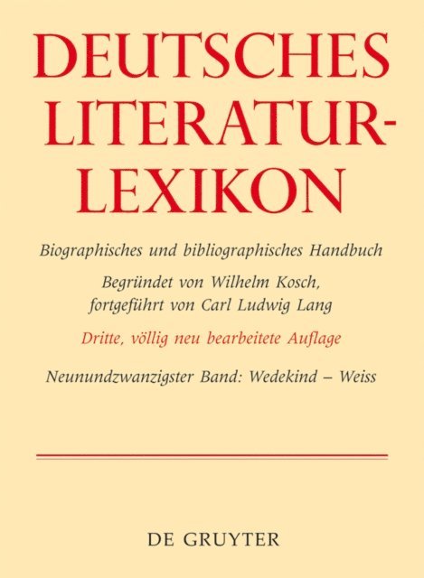 Wedekind - Weiss, E-bok