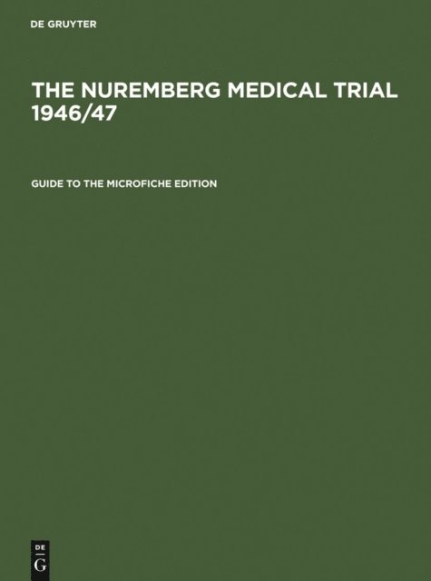 Michael Walter, Johannes Eltzschig - Guide to the Microfiche Edition, E-bok