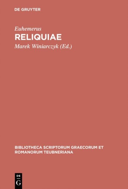 Euhemerus, Marek Winiarczyk - Reliquiae, E-bok