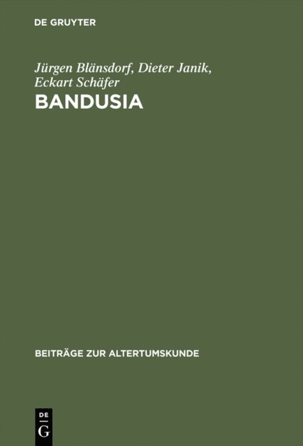 Eckart Schafer, Dieter Janik, Jurgen Blansdorf - Bandusia, E-bok