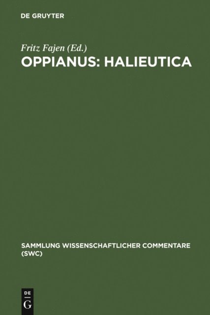 Fritz Fajen - Oppianus: Halieutica, E-bok