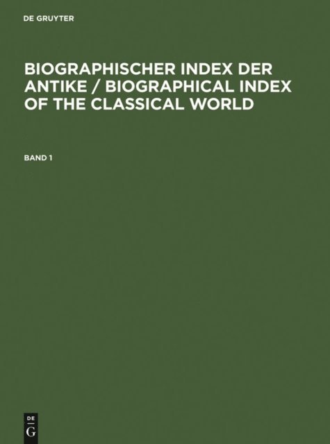 Biographischer Index der Antike, E-bok