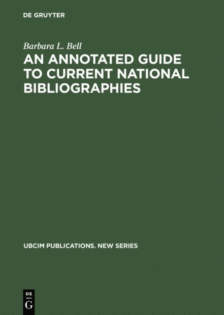 Barbara L. Bell - Annotated Guide to Current National Bibliographies, E-bok