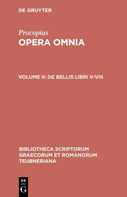 Procopius, Gerhard Wirth, Jakob Haury - De bellis libri V-VIII, E-bok