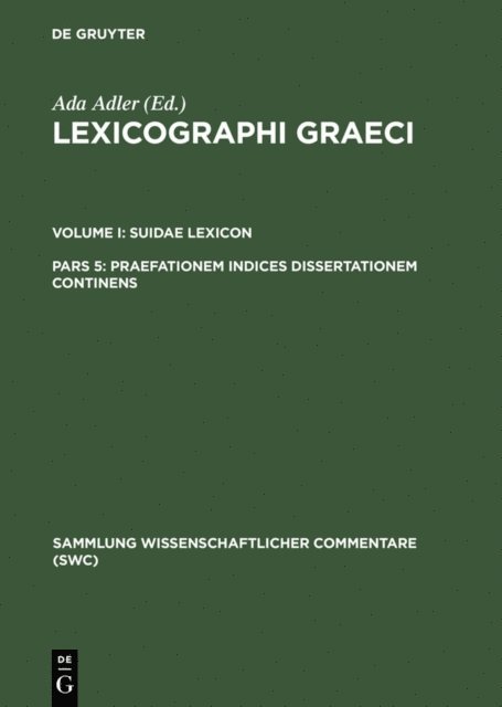 Ada Adler - Praefationem indices dissertationem continens, E-bok