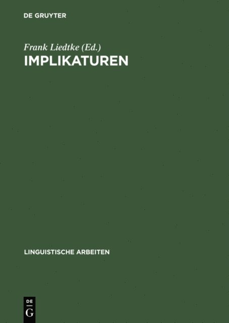 Frank Liedtke - Implikaturen, E-bok
