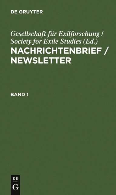 Ernst Loewy, Gesellschaft fur Exilforschung / Society for Exile Studies - Nachrichtenbrief / Newsletter, E-bok