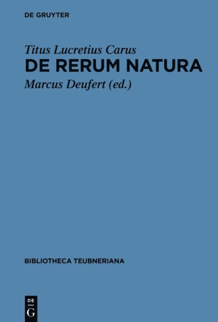 Marcus Deufert - De rerum natura libri VI, E-bok