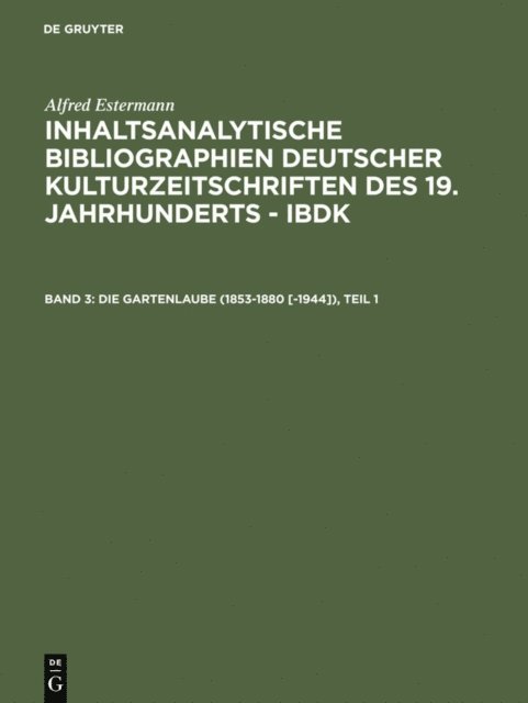 Alfred Estermann - Die Gartenlaube (1853-1880 [-1944]), E-bok