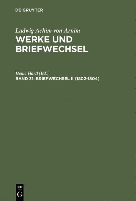 Heinz Hartl - Briefwechsel II (1802-1804), E-bok