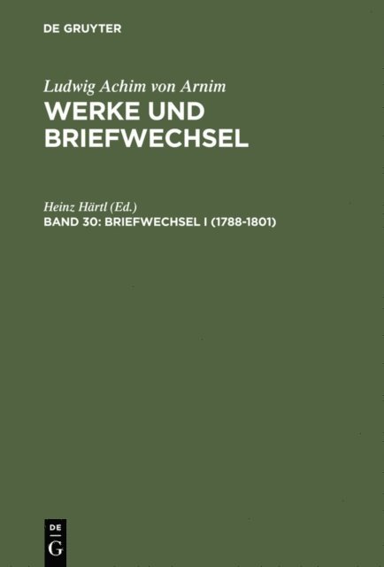 Heinz Hartl - Briefwechsel I (1788-1801), E-bok