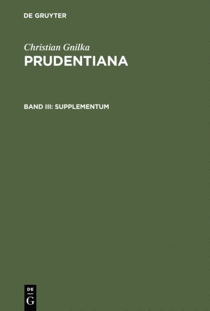 Christian Gnilka - Supplementum, E-bok