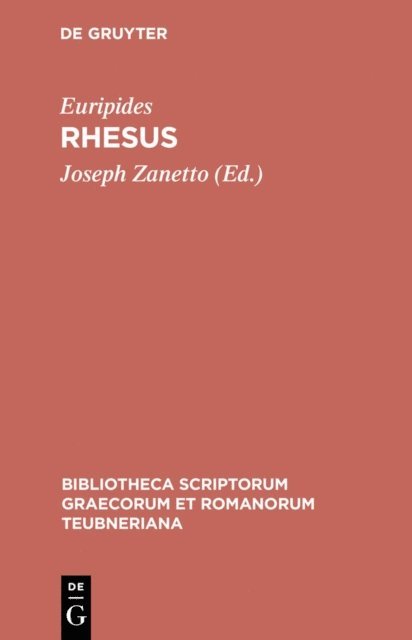 Euripides, Joseph Zanetto - Rhesus, E-bok