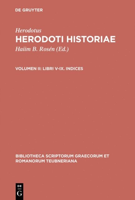 Herodotus, Haiim B. Rosen - Libri V-IX. Indices, E-bok