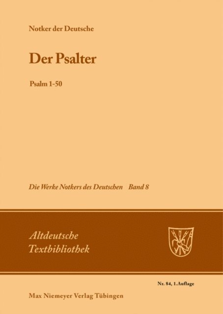 Petrus W. Tax - Der Psalter, E-bok