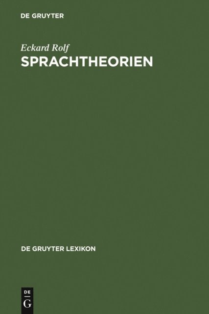 Eckard Rolf - Sprachtheorien, E-bok
