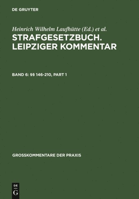 et al., Tatjana Hornle, Eric Hilgendorf, Karlhans Dippel - §§ 146-210, E-bok