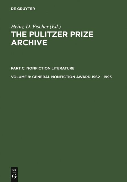 Heinz-D. Fischer - General Nonfiction Award 1962 - 1993, E-bok