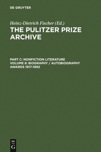 Heinz-D. Fischer - Biography / Autobiography Awards 1917-1992, E-bok