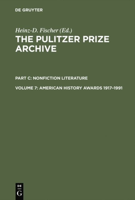 Heinz-D. Fischer - American History Awards 1917-1991, E-bok