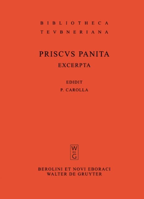 Priscus Panita, Pia Carolla - Excerpta et fragmenta, E-bok