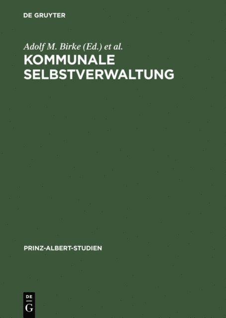 Magnus Brechtken, Adolf M. Birke - Kommunale Selbstverwaltung, E-bok