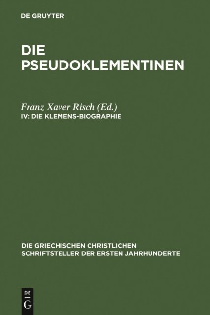 Franz Xaver Risch - Die Klemens-Biographie, E-bok