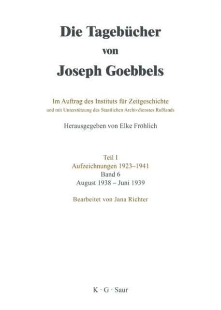 Jana Richter - August 1938 - Juni 1939, E-bok