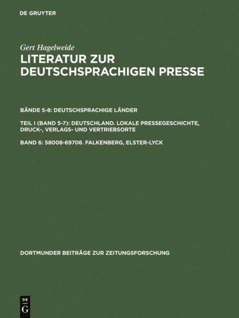 Gert Hagelweide - 58008–69708. Falkenberg, Elster–Lyck, E-bok
