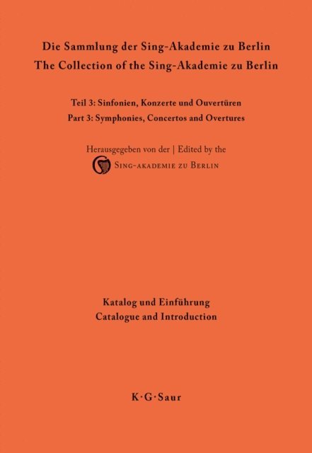 Axel Fischer, Matthias Kornemann, Sing-Akademie zu Berlin - Katalog und Einführung, E-bok
