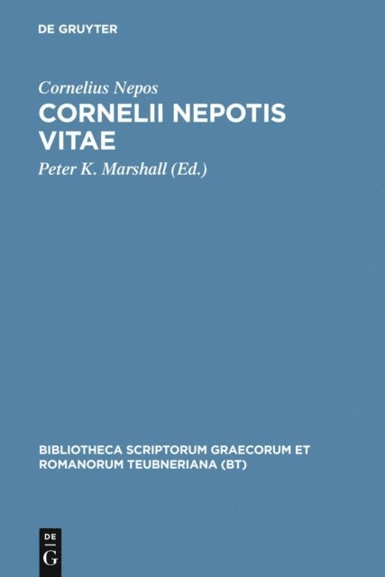 Cornelius Nepos, Peter K. Marshall - Vitae cum fragmentis, E-bok