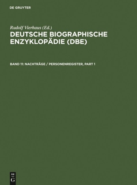 Rudolf Vierhaus - Nachträge / Personenregister, E-bok